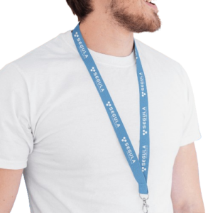 Lot de 10 lanyards attache sécurité en polyester recyclé