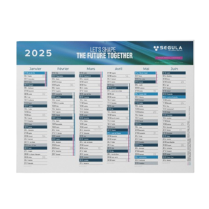 Lot de 10 calendriers rigides, format 550 x 405 mm